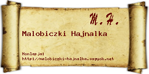 Malobiczki Hajnalka névjegykártya